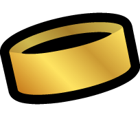 Gold wristband