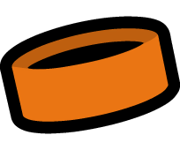 Orange wristband