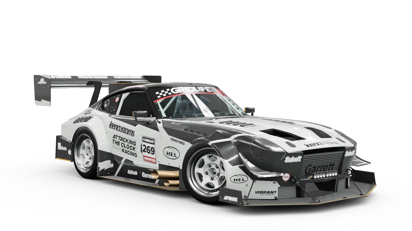 1972 Datsun #269 Attacking the Clock Racing 240Z 'All Carbon Hill Climb Beast'